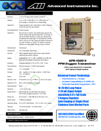 Thumbnail of document Manual - GPR-1500 Oxygen Analyzer